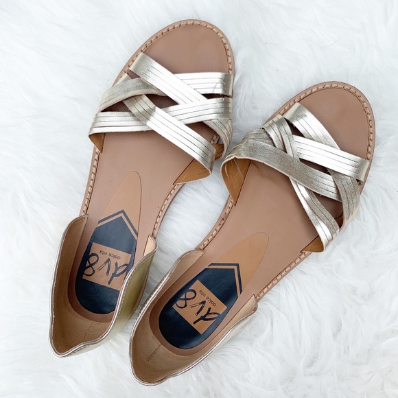 Dolce Vita Shoes - Dolce Vita DV8 Size 8 Silver Metallic Sandals